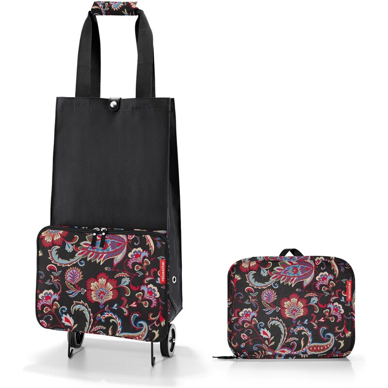 Nákupní taška na kolečkách Reisenthel Foldabletrolley Paisley black