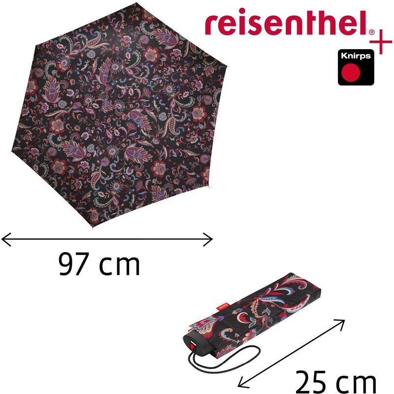 Deštník Reisenthel Umbrella Pocket Mini Paisley black
