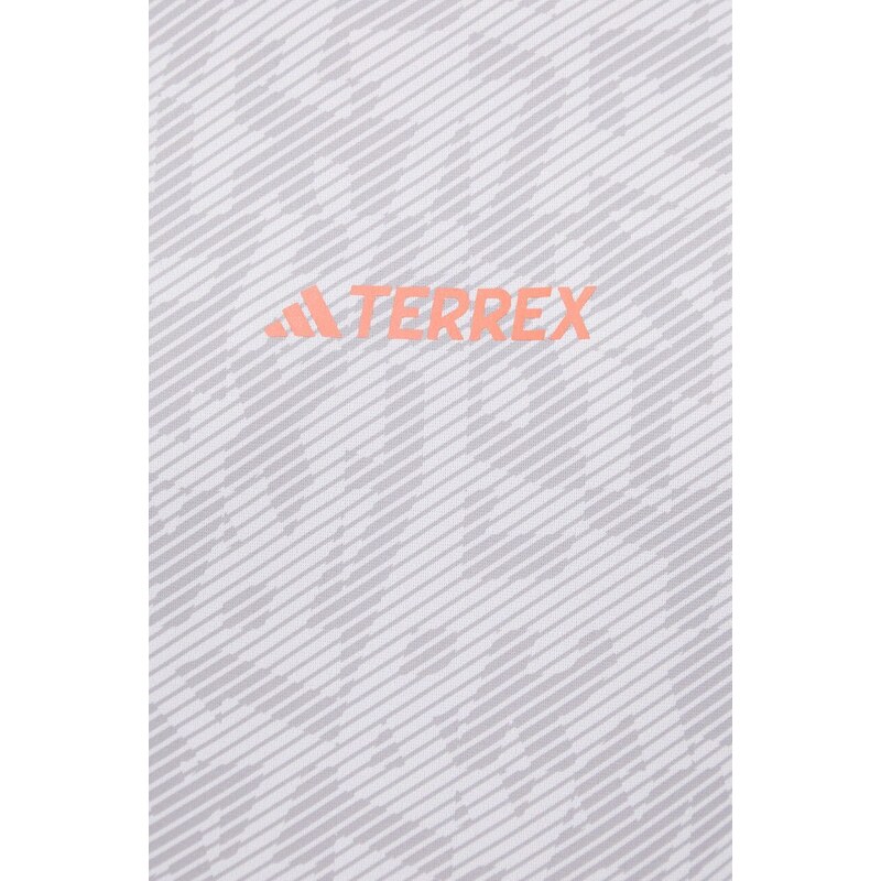 Sportovní dlouhý rukáv adidas TERREX šedá barva, vzorovaný
