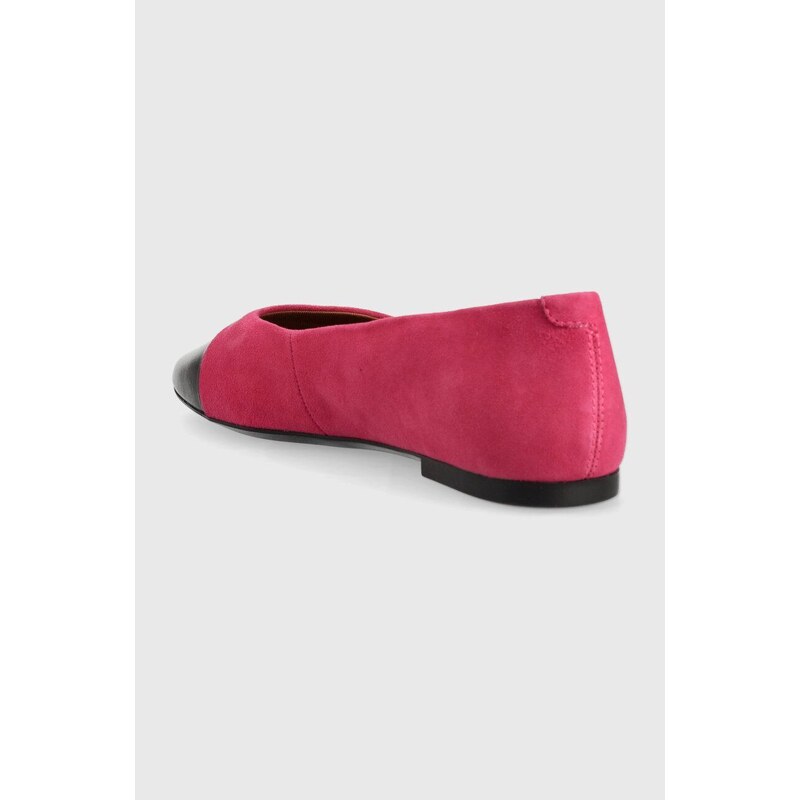 Semišové baleríny Vagabond Shoemakers Jolin růžová barva, 5508.642.93