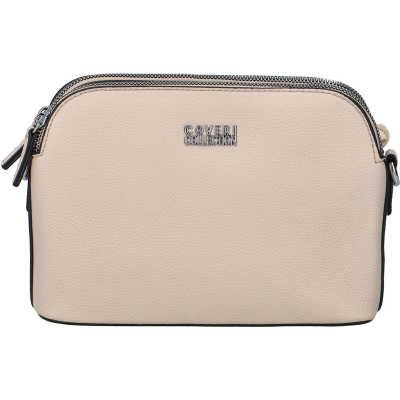 Coveri World Pevná dámská crossbody kabelka světle béžová -
