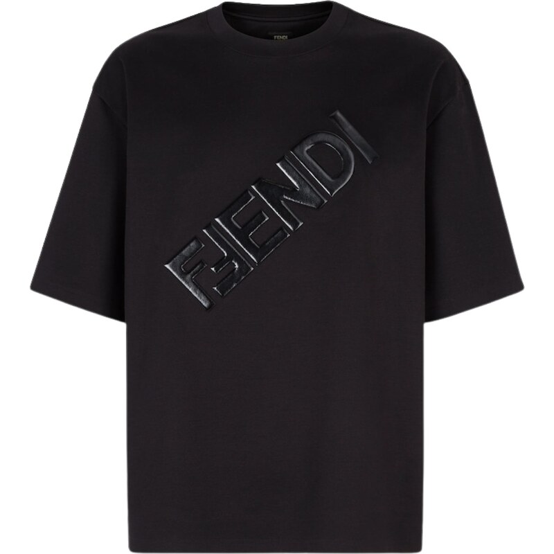 FENDI Diagonal Black tričko