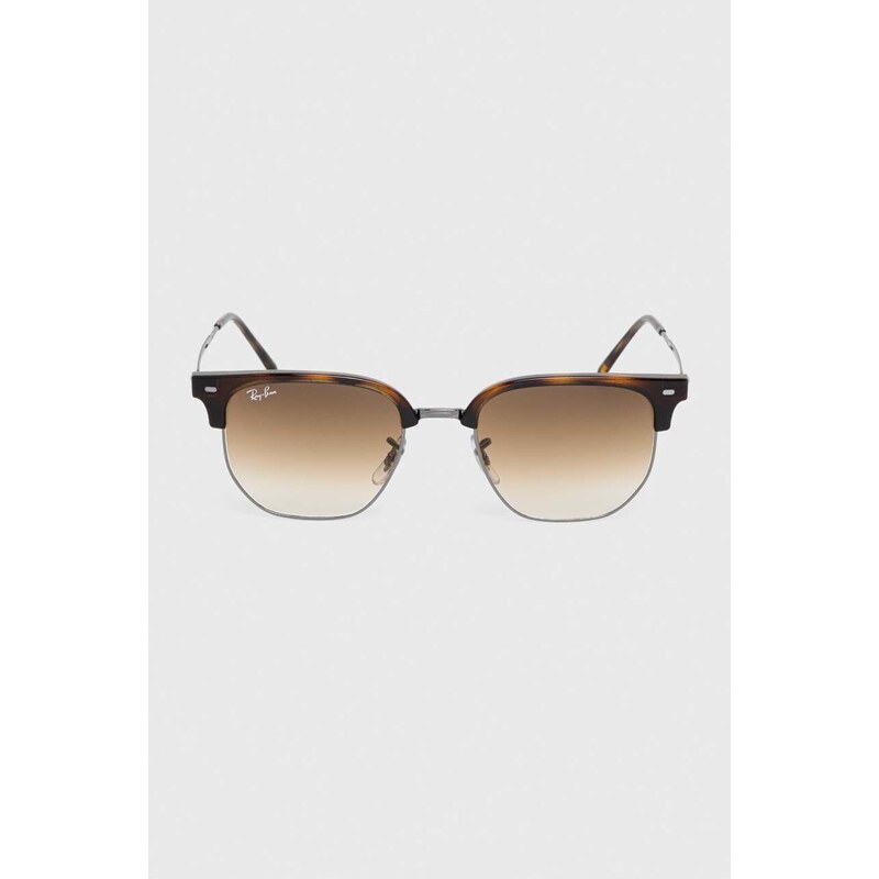 Sluneční brýle Ray-Ban NEW CLUBMASTER hnědá barva, 0RB4416