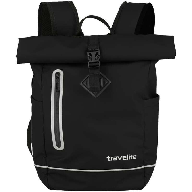 Roll-top batoh Travelite Basics Roll-up Plane Black