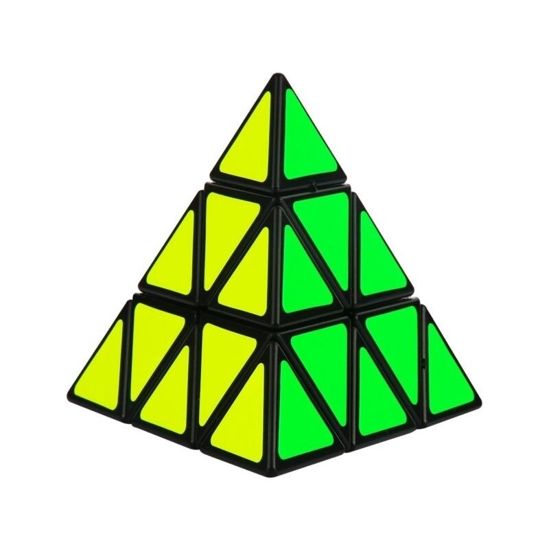 Yong Cube KX7599 Rubikova pyramida, logický hlavolam pro děti, neonové barvy