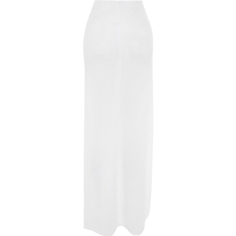 Trendyol White Maxi Woven Skirt With Accessories