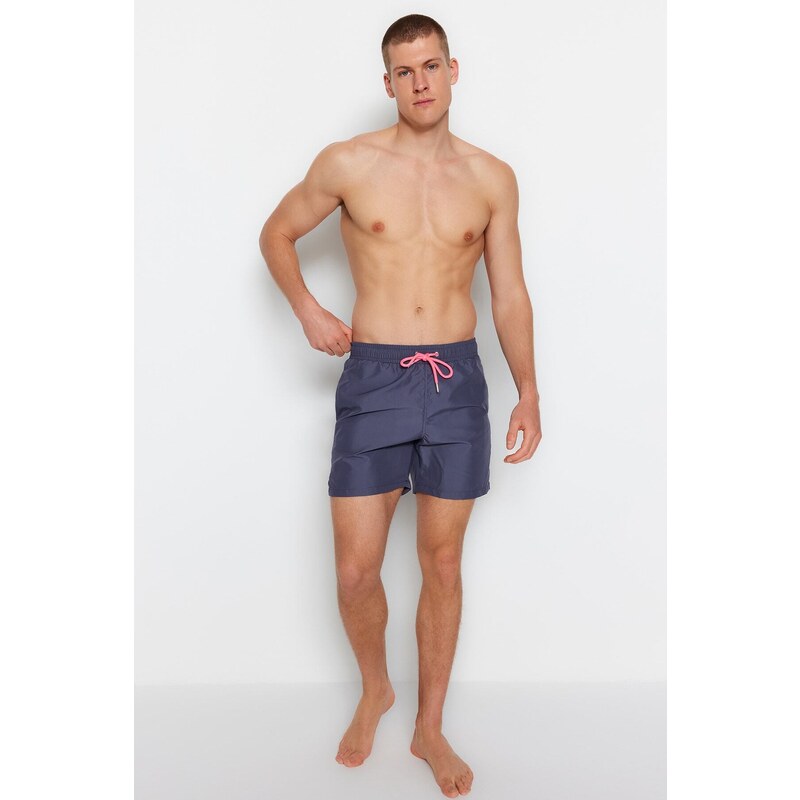 Trendyol Anthracite Basic Standard Size Swim Shorts