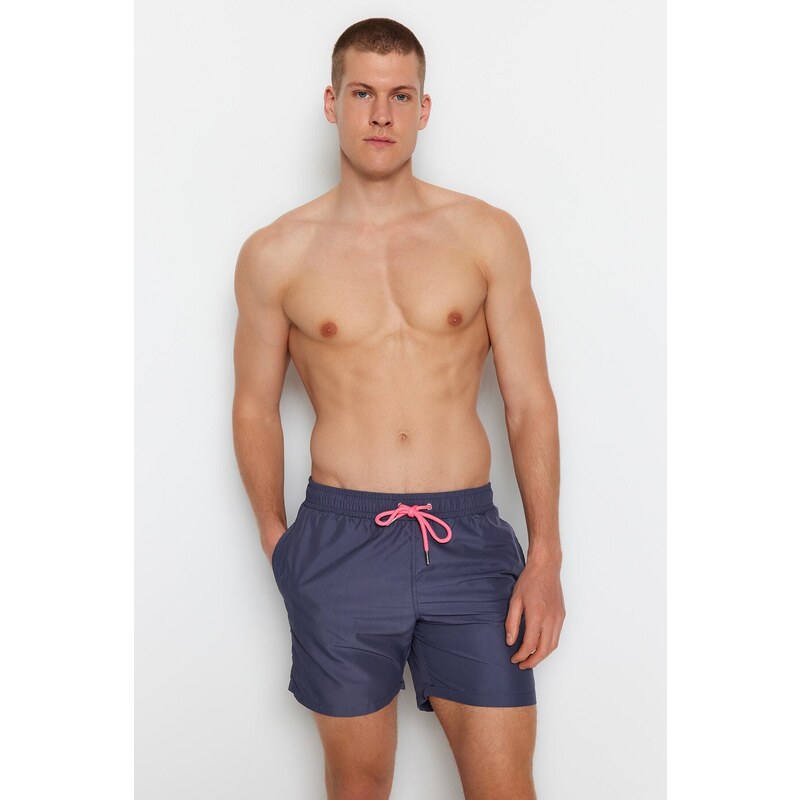 Trendyol Anthracite Basic Standard Size Swim Shorts