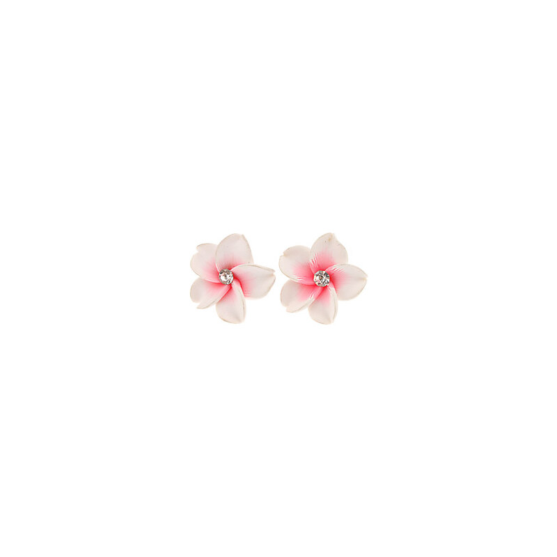LightInTheBox Small Flower Polymer Clay With Rhinestone Earrings