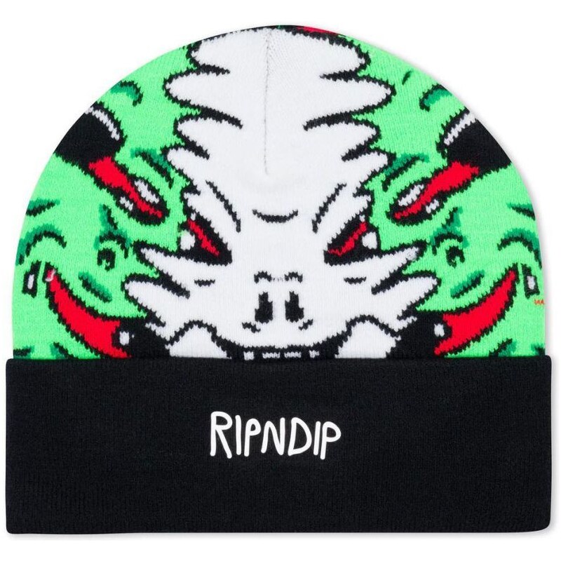 KULICH RIPNDIP Skull Face Knit - zelená