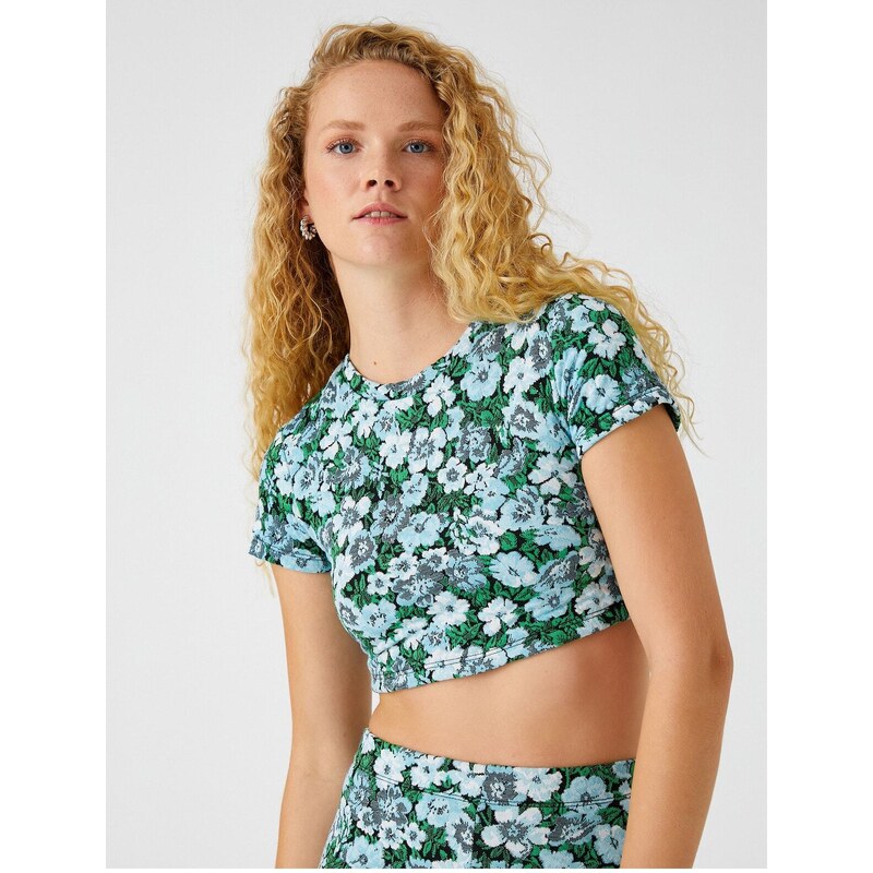 Koton Crop Tričko s Krátkým Rukávem 107063236
