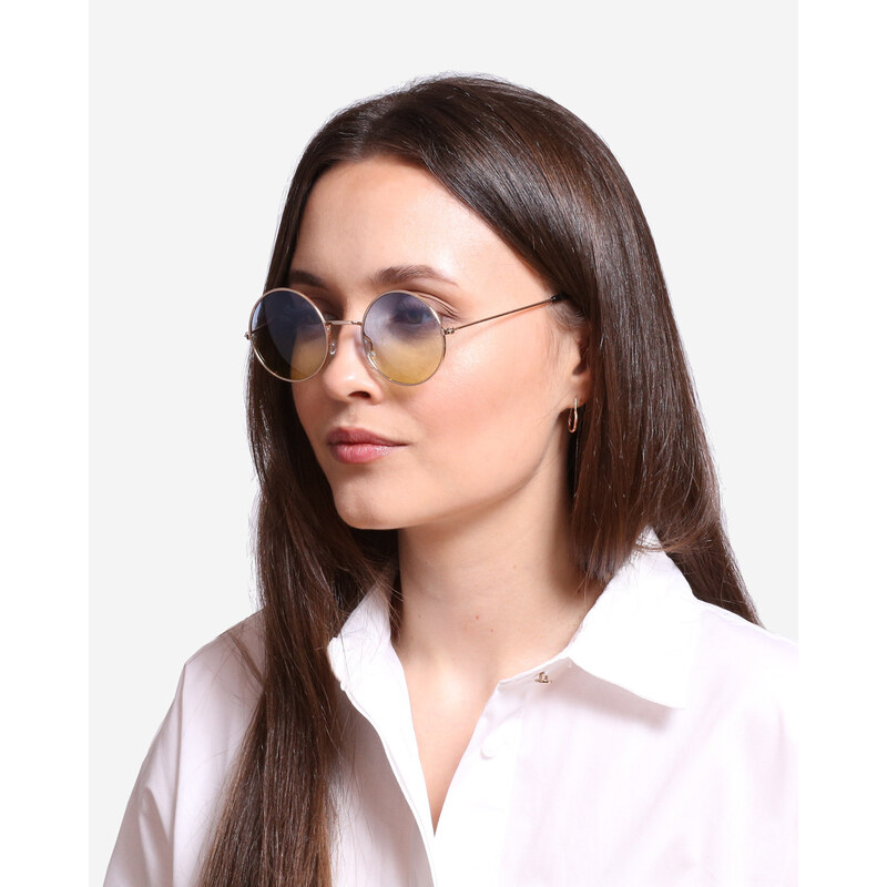 Shelvt round colored sunglasses