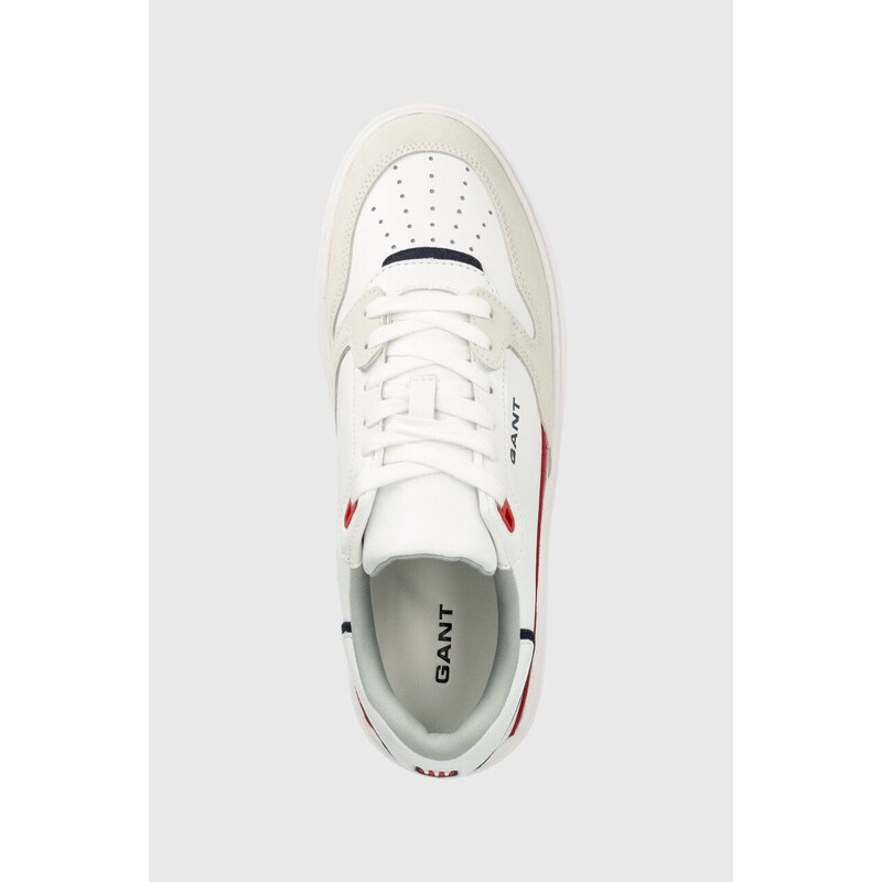 Kožené sneakers boty Gant Kanmen bílá barva, 26631935.G29