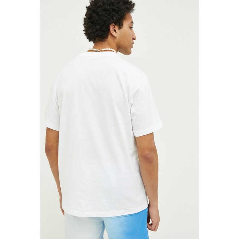 Bavlněné tričko Dickies bílá barva, s aplikací