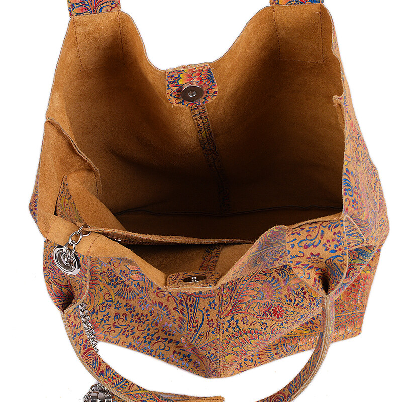 Luxusní italská kabelka z pravé kůže VERA "Indonezia" 32x42cm