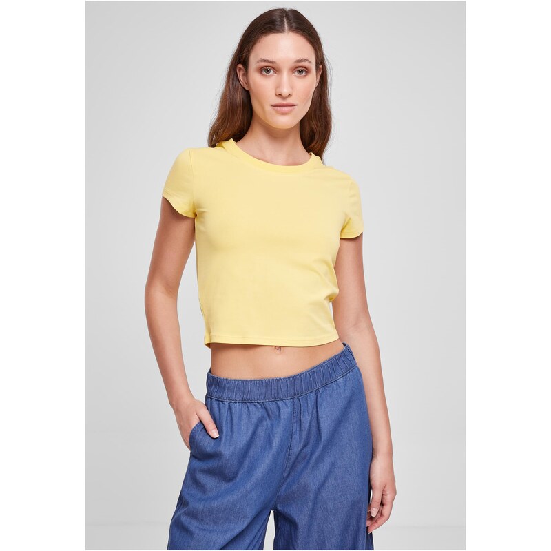 Urban Classics Dámský strečový dres Cropped Tee vintagesun