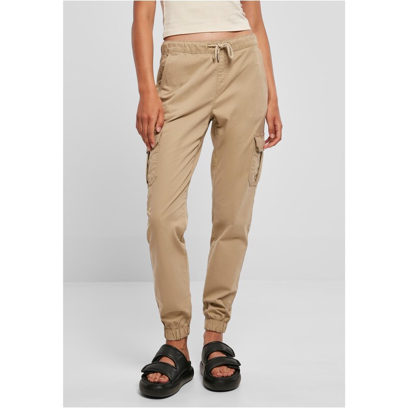 Urban Classics Dámské cargo joggingové kalhoty s vysokým pasem