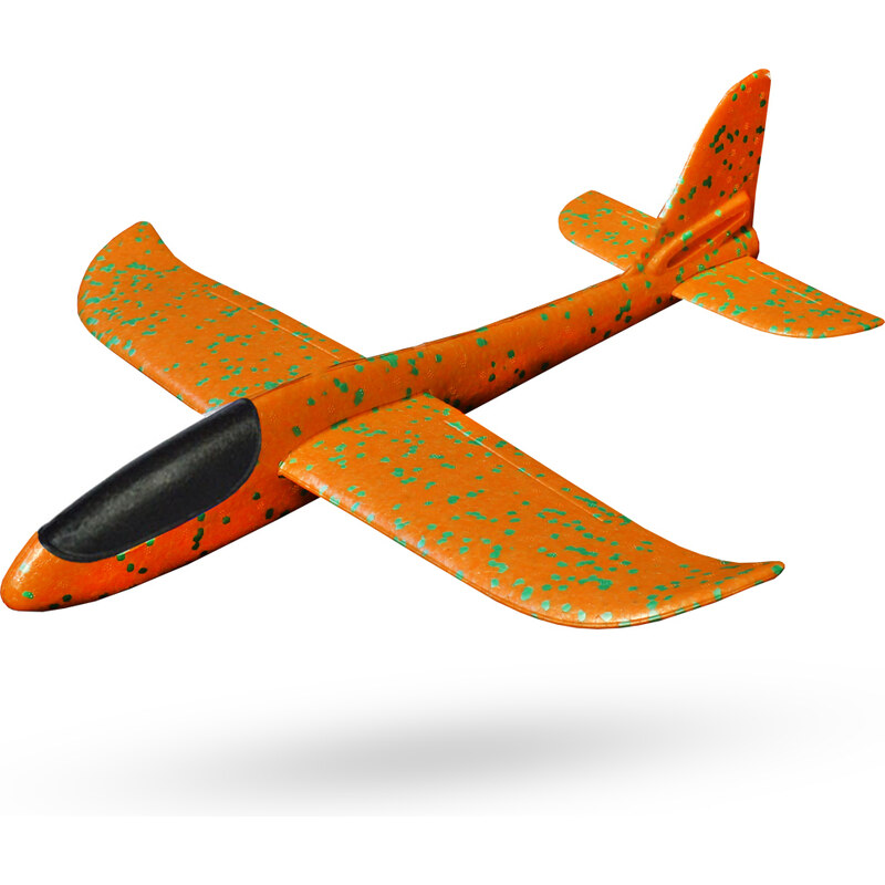 Aviator 7084 Pěnové Házecí Letadlo, 47x49cm, oranžová