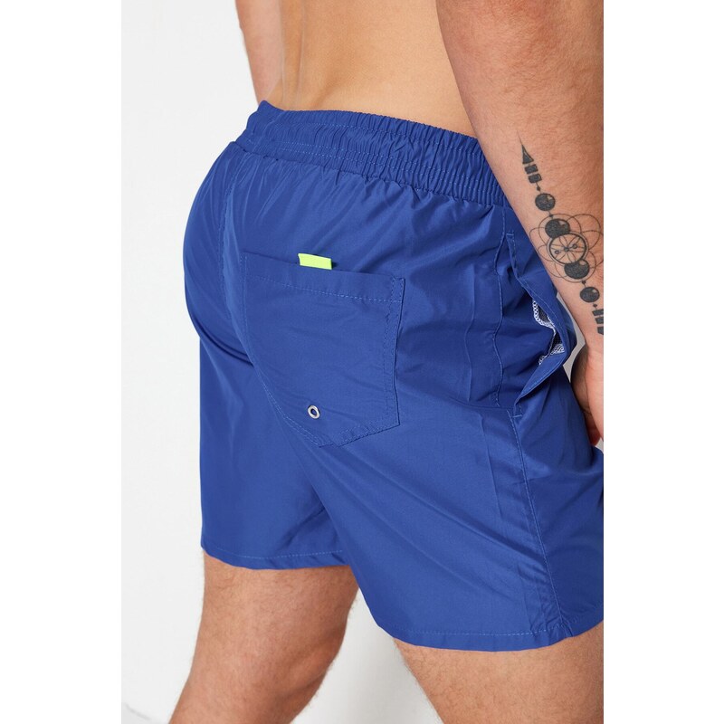 Trendyol Blue Basic Standard Size Marine Shorts