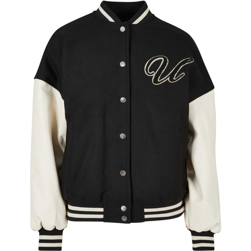 Urban Classics Přechodná bunda krémová / černá