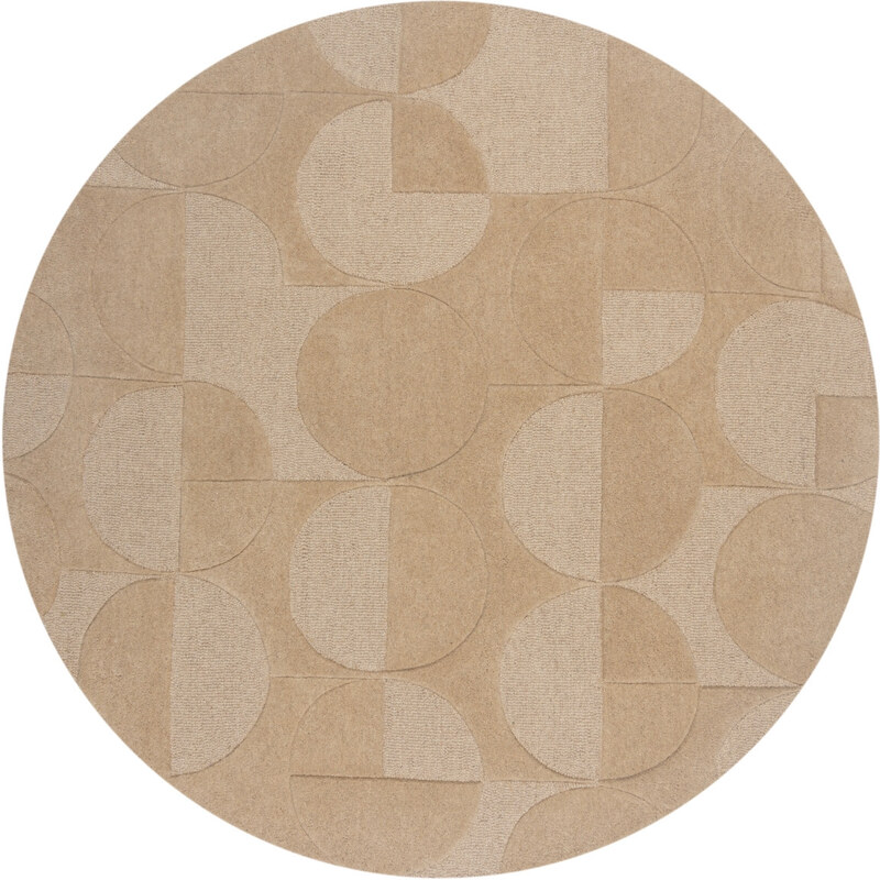 Flair Rugs koberce Kusový koberec Moderno Gigi Natural kruh - 160x160 (průměr) kruh cm