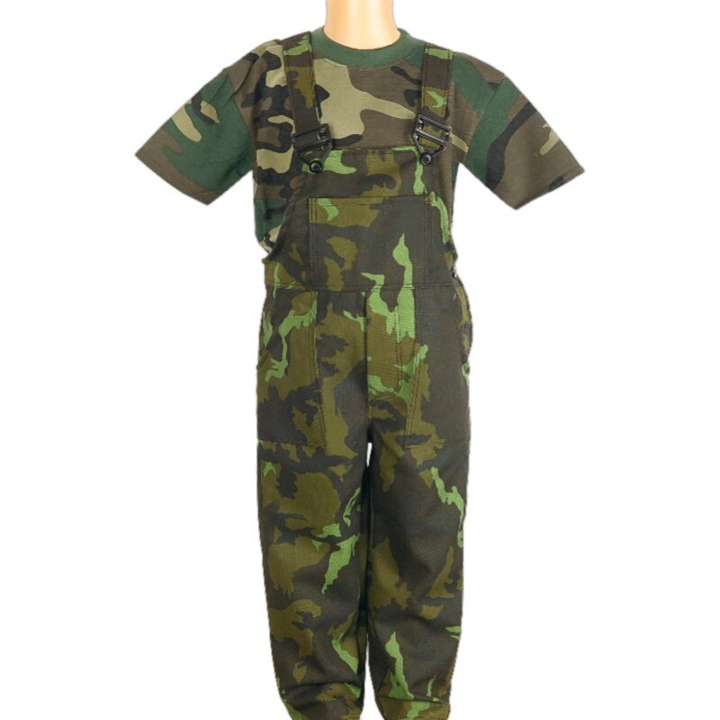 TifanTEX Dětské maskáčové kalhoty s kšandami vz.95 velikost 146