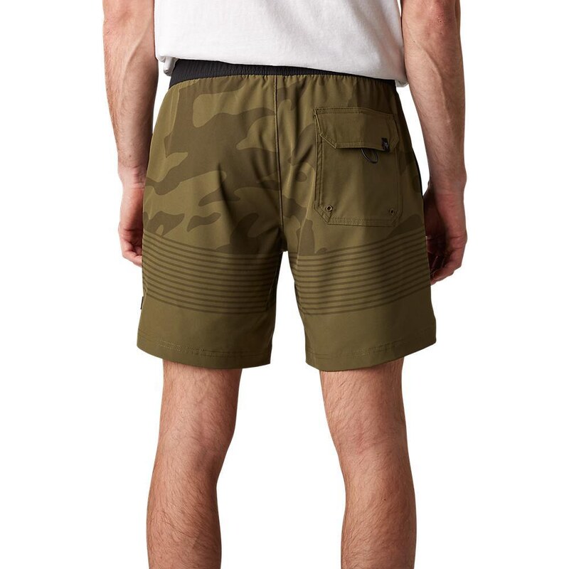 Pánské plavky Fox Vzns Camo Hybrid Short - Olive Green