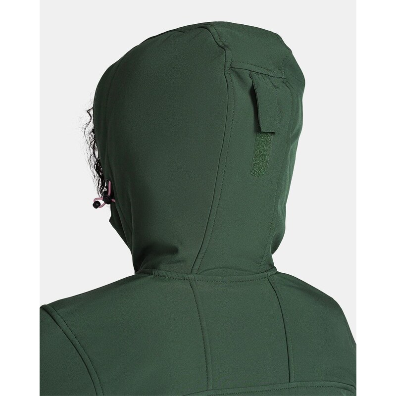 Dámská softshellová bunda Kilpi RAVIA-W tmavě zelená