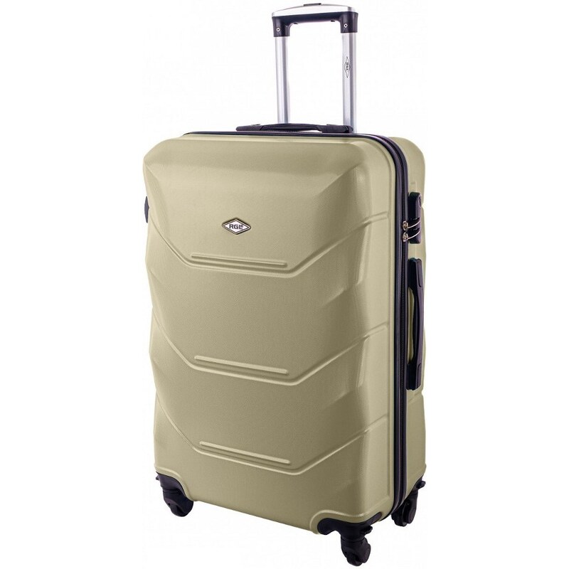 Rogal Zlatá sada 4 luxusních skořepinových kufrů "Luxury" - vel. S, M, L, XL