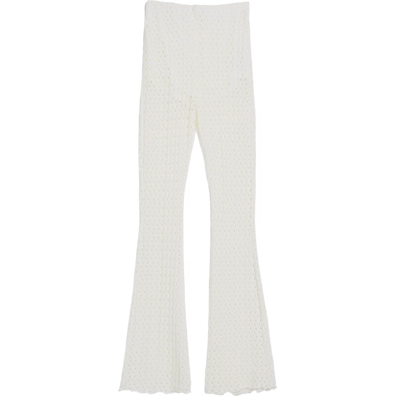 Bershka Kalhoty bílá 109590544