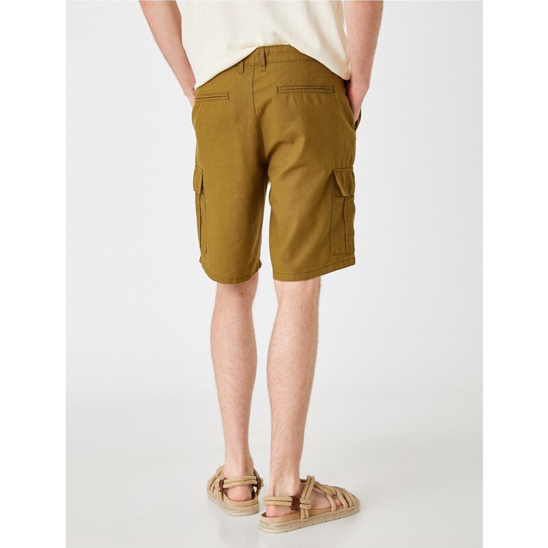 Koton Shorts - Khaki - Normal Waist