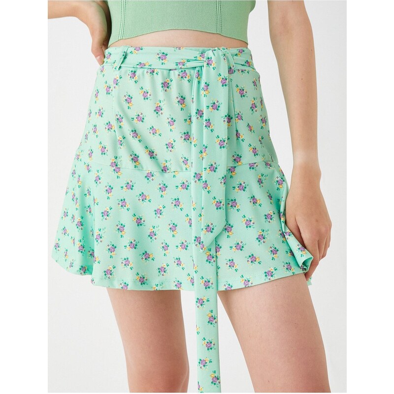 Koton Floral Mini Skirt