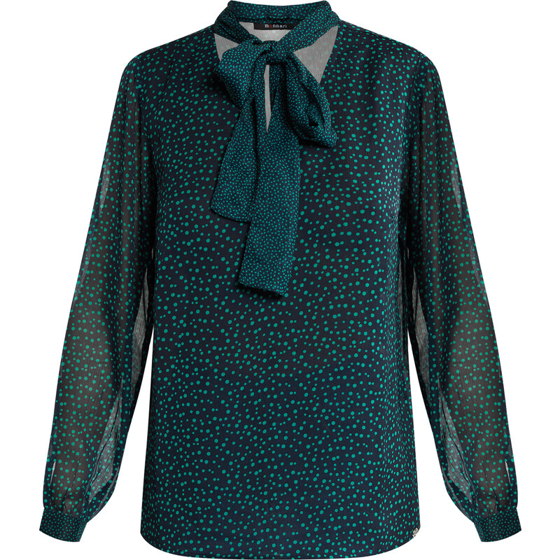 MONNARI Woman's Blouses Polka Dot Blouse With Binding