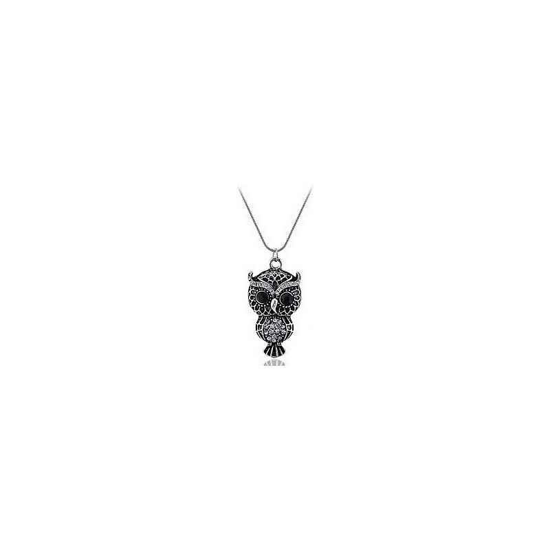 LightInTheBox Fashion Jewelry Cute Crystal Owl Pendant Necklace
