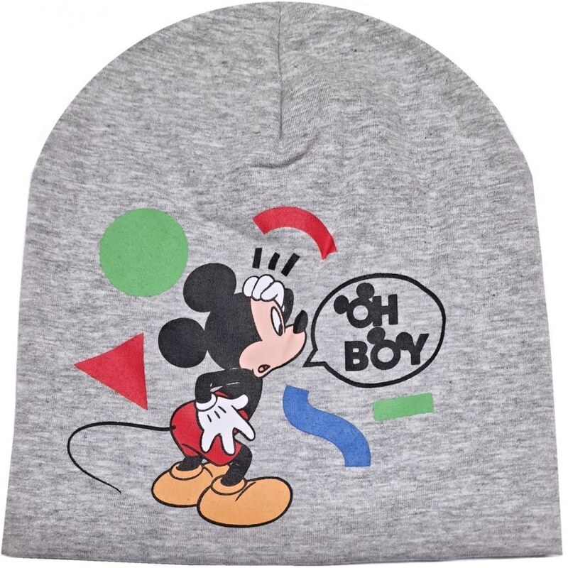 Setino Dětská / chlapecká jarní / podzimní čepice Disney - motiv Mickey Mouse - Oh Boy