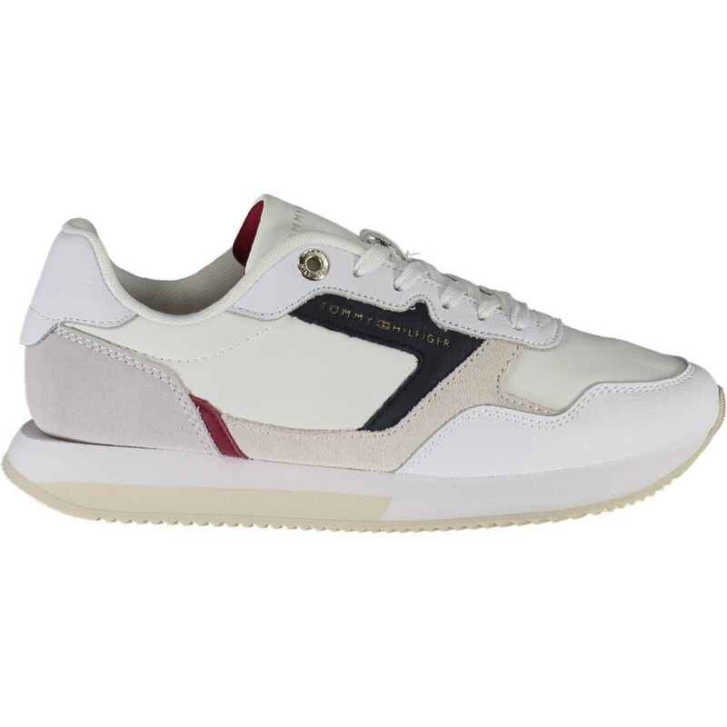 Bílé dámské kožené tenisky Tommy Hilfiger Essential Runner -