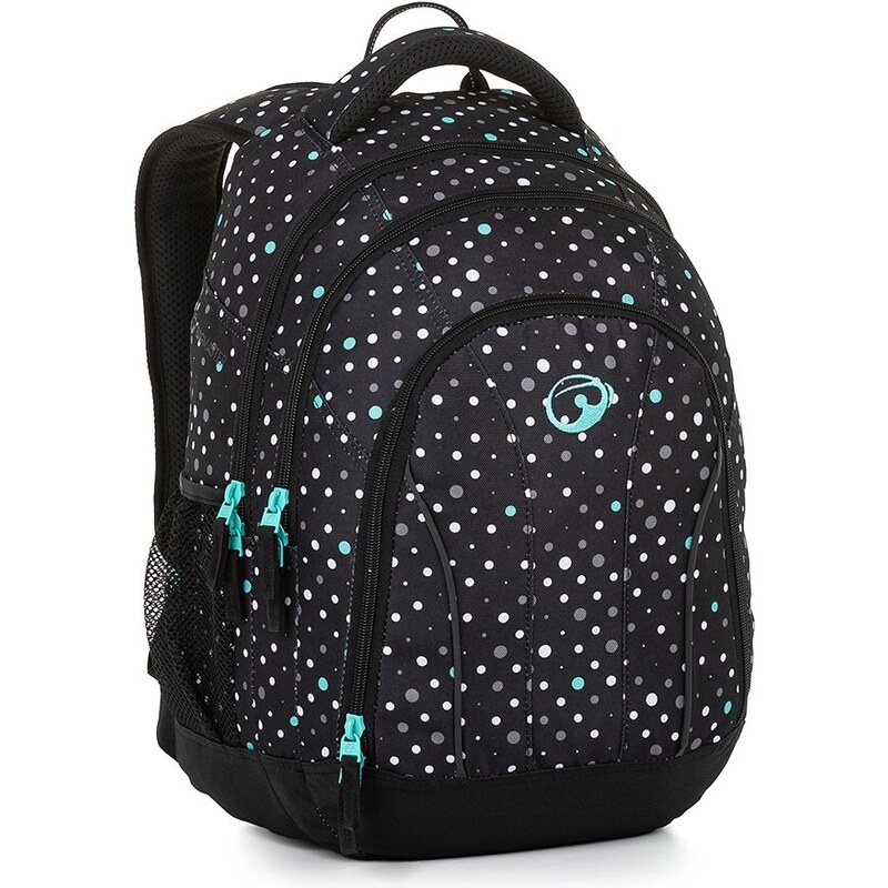 Bagmaster SUPERNOVA 23 A studentský batoh - černo tyrkysový