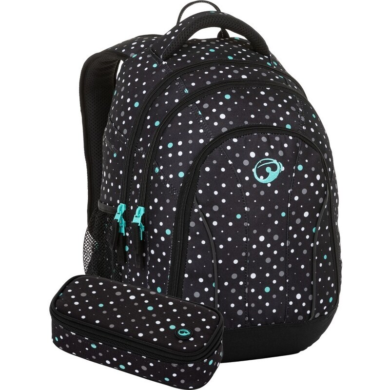 Bagmaster SET SUPERNOVA 23 A studentský set - černo tyrkysový