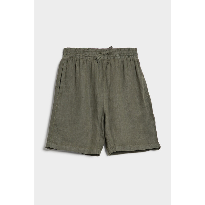 ŠORTKY GANT RELAXED LINEN SHORTS zelená 176