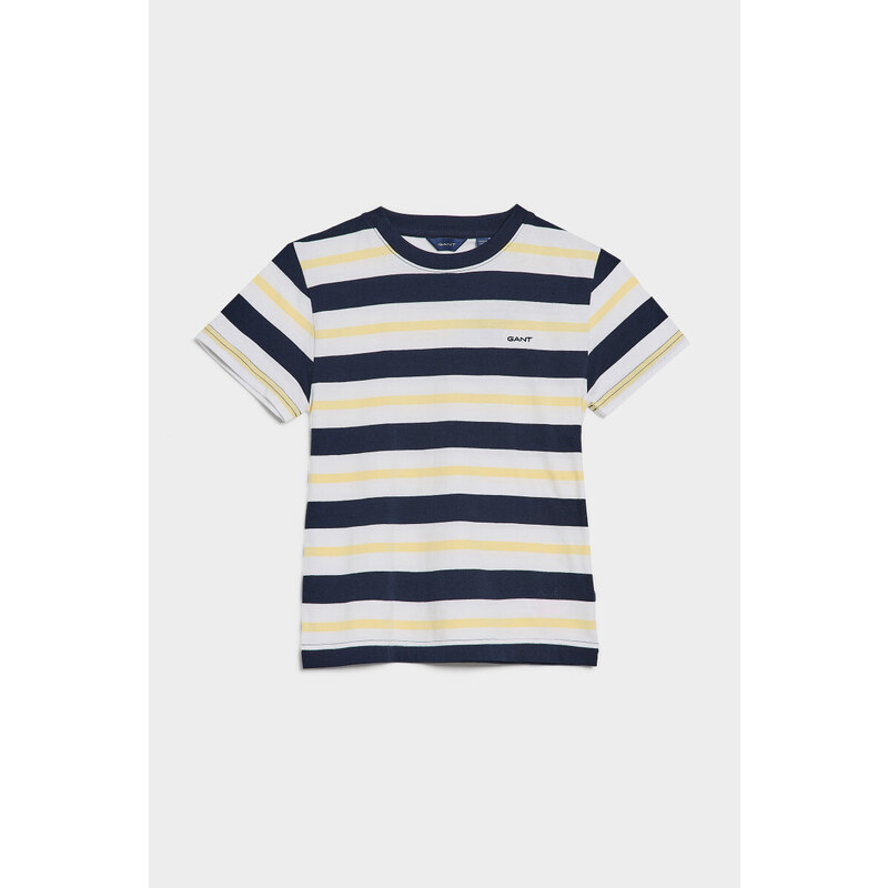 TRIČKO GANT RELAXED STRIPED T-SHIRT modrá 98/104