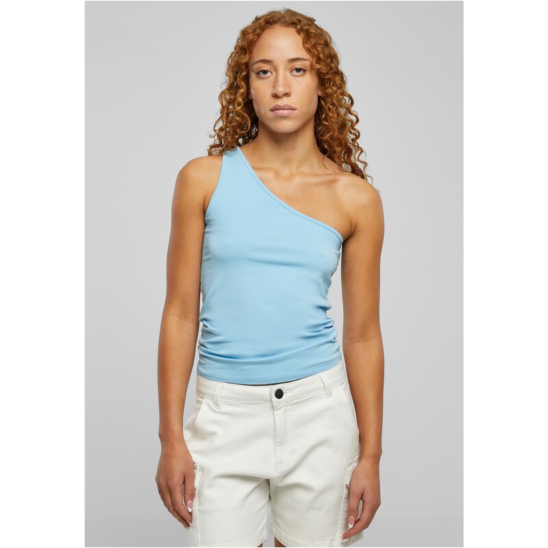 Urban Classics Dámský asymetrický top balticblue