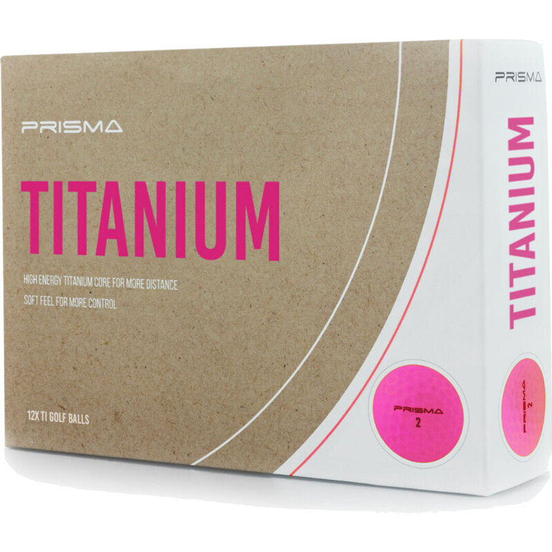 Masters Prisma Titanium Golf Balls pink