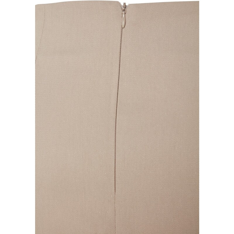 Trendyol Beige Basic High Waist A-line Mini Length Woven Skirt