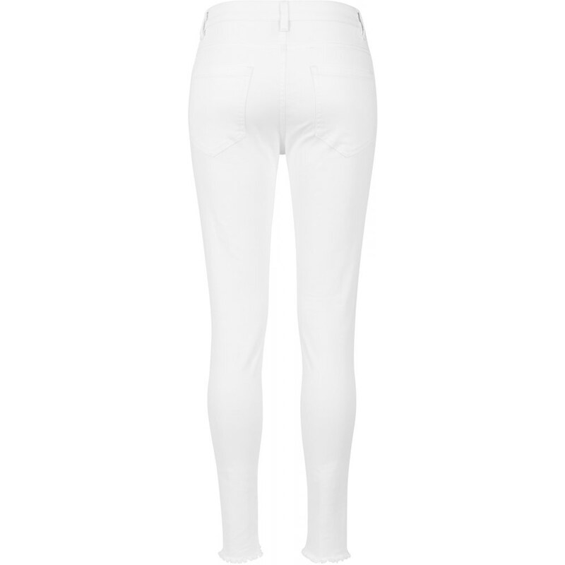 URBAN CLASSICS Ladies Cut Knee Pants - white