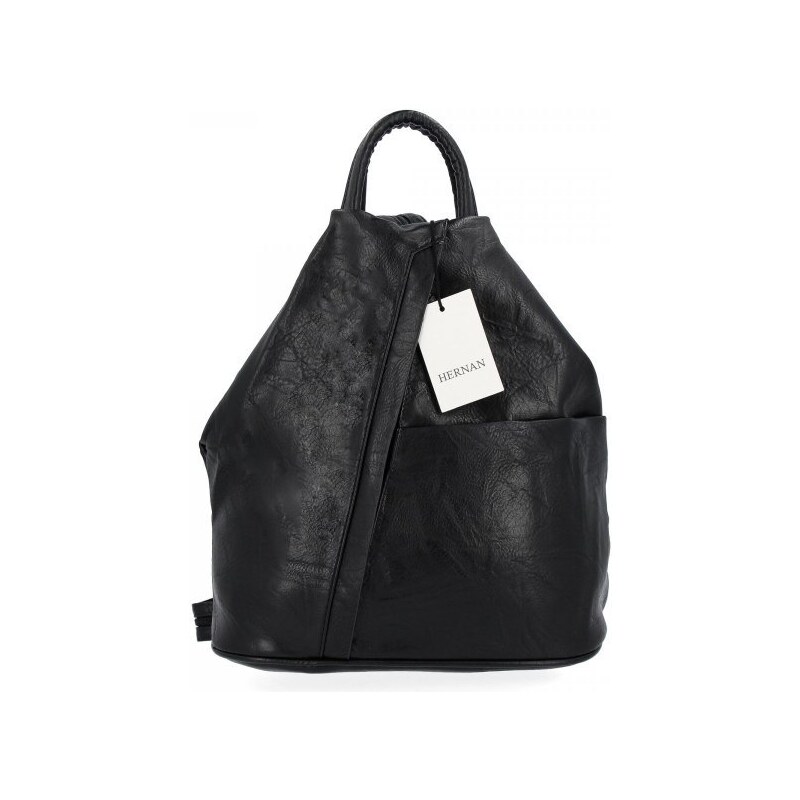 Dámská kabelka batůžek Hernan černá HB0136-Lczar