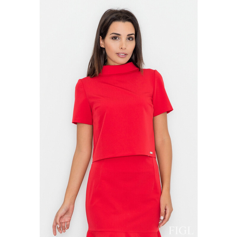 Dámská halenka M542 červená - Figl 113503418
