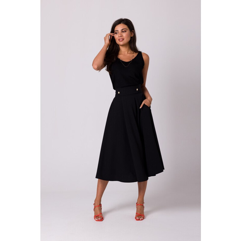 BeWear B265 Sukně s vysokým pasem - černá 80567031