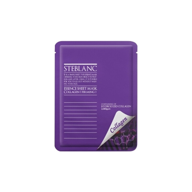 Steblanc Essence Sheet Mask Collagen maska pro vypnutí pleti (Containing of Hydrolyzed Collagen) 20 g