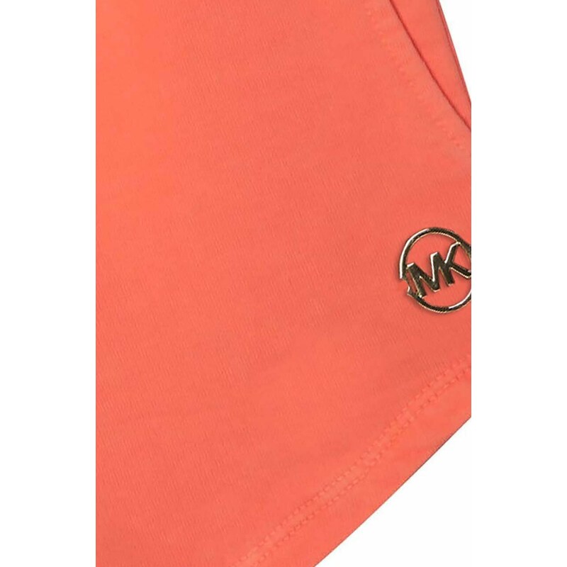 Dětské kraťasy Michael Kors oranžová barva, hladké, nastavitelný pas