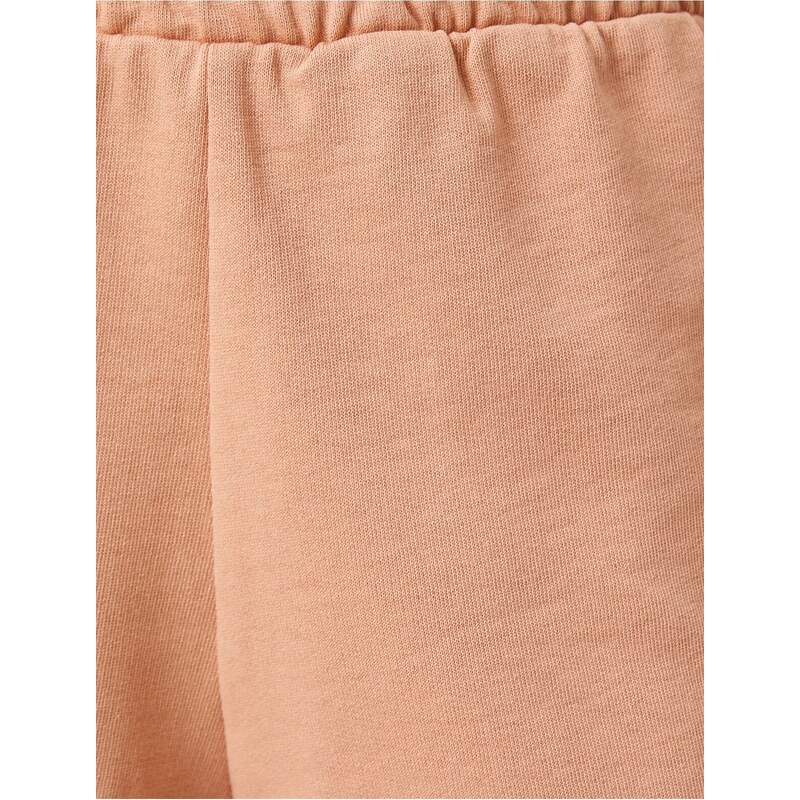 Koton Relaxed-Cut Shorts. The waist is thick, elasticized.